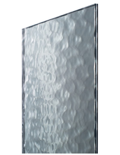 Szkło laminowane hammered silver